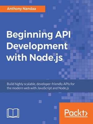 cover image of Beginning API Development with Node.js